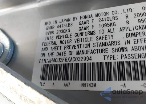 2010 Acura Tsx 2.4 z USA, uszkodzony, nr VIN JH4CU2F6XAC032994